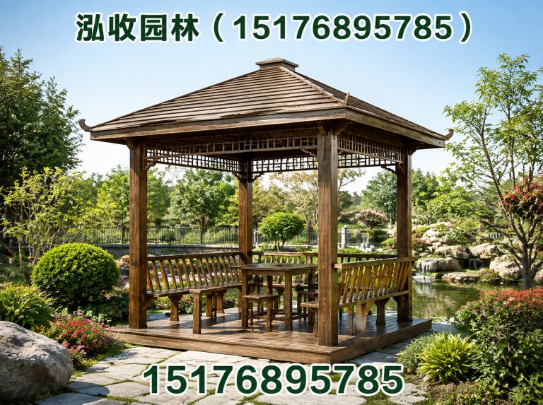 克孜勒苏防腐木凉亭展示图